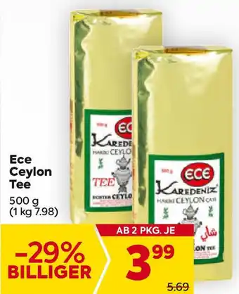 Billa Ece Ceylon Tee 500g Angebot