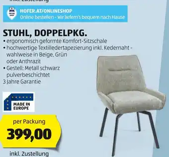Hofer STUHL, DOPPELPKG Angebot