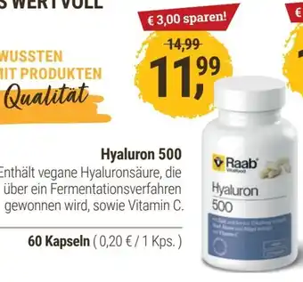 Martin Reformstark Hyaluron 500   60 Kapseln Angebot