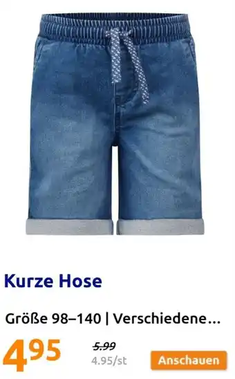 Action Kurze Hose Größe 98-140 Angebot