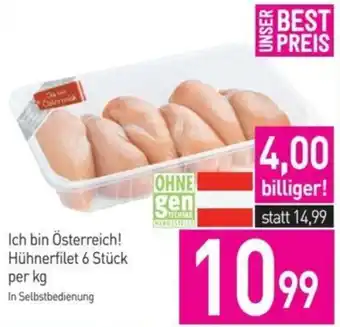 Sutterlüty Ich bin Österreich! Hühnerfilet 6 Stück per kg Angebot