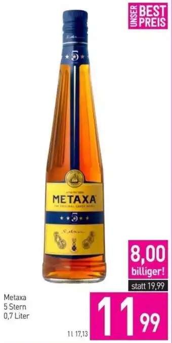 Sutterlüty METAXA 5 Stern 0,7 Liter Angebot