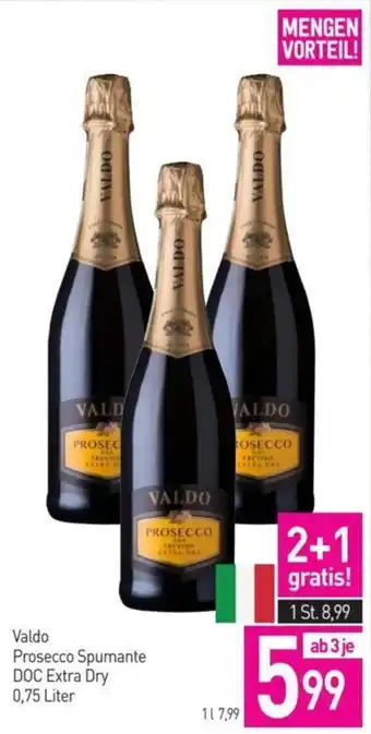 Sutterlüty Valdo Prosecco Spumante DOC Extra Dry 0.75L Angebot