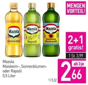 Sutterlüty Mazola Maiskeim-, Sonnenblumen- oder Rapsöl  0.5L Angebot