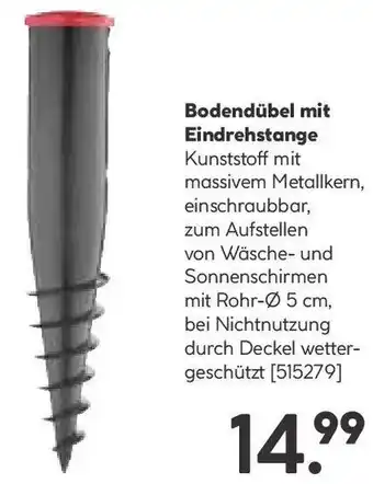 Hellweg Bodendübel mit Eindrehstange Angebot