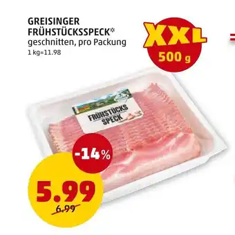 PENNY GREISINGER FRÜHSTÜCKSSPECK Angebot