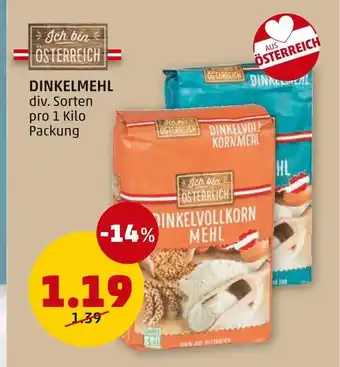 PENNY DINKELMEHL 1kilo Angebot