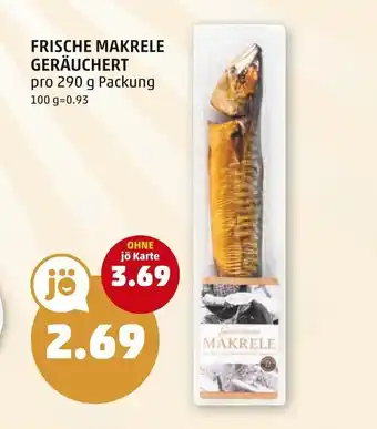 PENNY FRISCHE MAKRELE GERÄUCHERT 290g Angebot