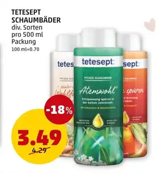 PENNY TETESEPT SCHAUMBÄDER  500mL Angebot