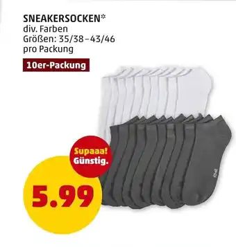 PENNY SNEAKERSOCKEN Angebot