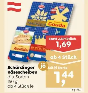 ADEG Schärdinger Käsescheiben 150g Angebot