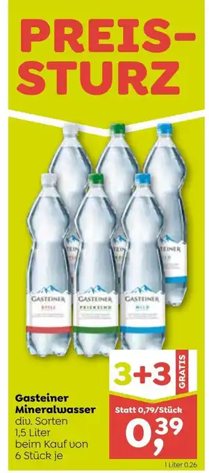 ADEG Gasteiner Mineralwasser 1.5 Liter Angebot