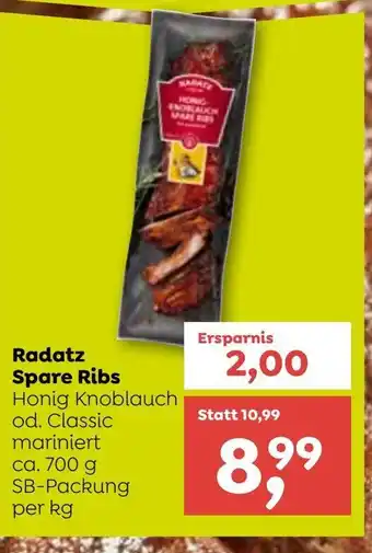 ADEG Radatz Spare Ribs 700g Angebot