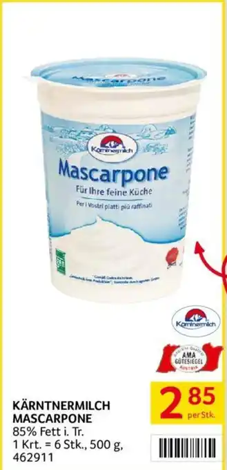 Transgourmet KÄRNTNERMILCH MASCARPONE Angebot