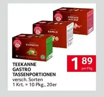 Transgourmet TEEKANNE GASTRO TASSENPORTIONEN Angebot