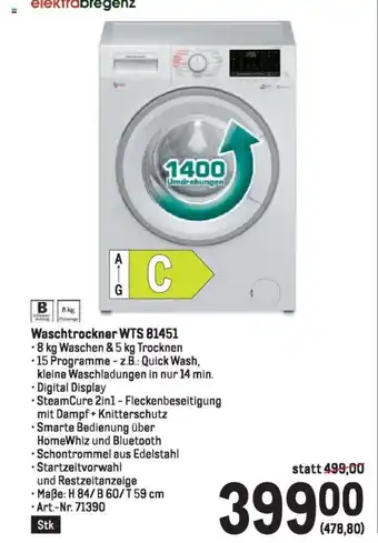 Metro Waschtrockner WTS 81451 Angebot