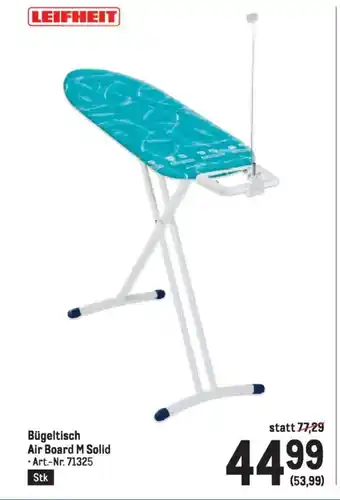 Metro Bügeltisch Air Board M Solid Angebot