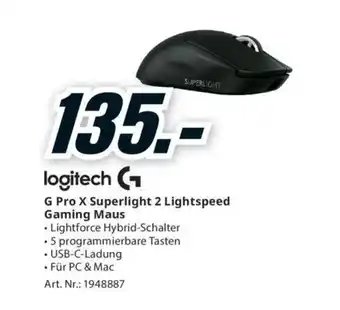 Media Markt G Pro X Superlight 2 Lightspeed Gaming Maus Angebot