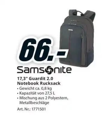 Media Markt 17,3" Guardit 2.0 Notebook Rucksack Angebot