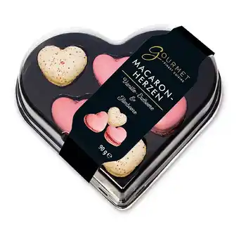 Hofer Gourmet Finest Cuisine Macarons in Herzform HOFER 90 Gramm 1 Packung Angebot