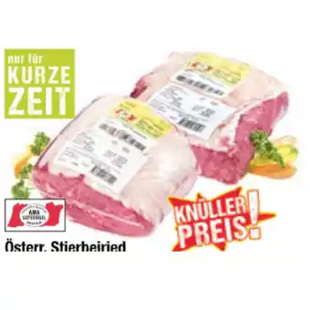 Maximarkt Österr. Stierbeiried oder Rostbraten vom Jungstier Maximarkt 1 Kilogramm Angebot