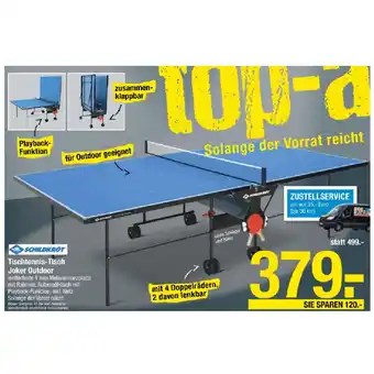 Maximarkt Schildkröt Tischtennis-Tisch Joker Outdoor Maximarkt 1 Set Angebot