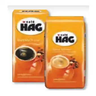 Unimarkt Cafe Hag gemahlen oder ganze Bohne Unimarkt 500 Gramm 1 Packung Angebot