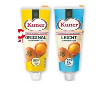 PENNY Kuner Mayonnaise versch. Sorten Penny 250 Milliliter 1 Tube Angebot