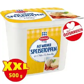 PENNY Schärdinger Alt Wiener Speisetopfen Penny 500 Gramm 1 Becher Angebot