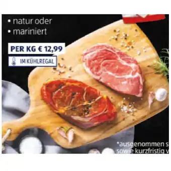 Hofer Beef Royal Hochrückensteak von der Gab natur oder mariniert HOFER 346 Gramm Angebot