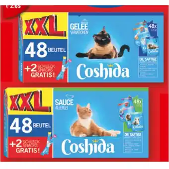 Lidl Coshida Katzennassnahrung versch. Sorten Lidl 48 Stück 1 Packung Angebot
