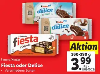 Lidl Fiesta oder Delice 360-390g Angebot
