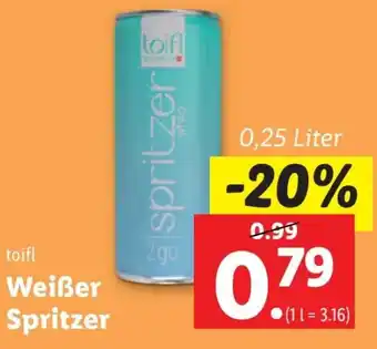 Lidl Weißer Spritzer 0.25L Angebot