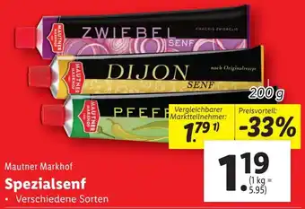 Lidl Spezialsenf 200g Angebot