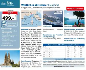 Lidl Reisen Westliches Mittelmeer Kreuzfahrt Angebot