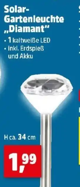 Thomas Philipps Solar- Gartenleuchte Diamant Angebot