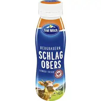 MPreis Tirol Milch Schlagobers MPREIS 250 Milliliter 1 Flasche Angebot