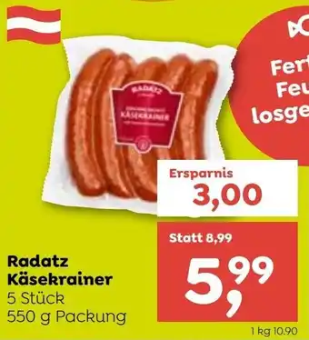 ADEG Radatz Käsekrainer 550g Angebot