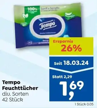 ADEG Tempo Feuchttücher Angebot