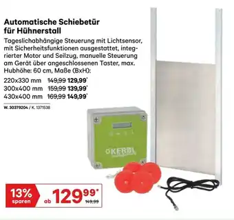 Lagerhaus Automatische Schiebetür für Hühnerstall Angebot