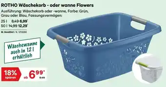 Lagerhaus Wäschekorb - oder wanne Flowers 25L Angebot