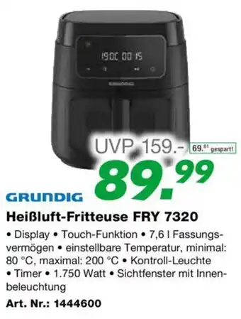 EP Heißluft-Fritteuse FRY 7320 Angebot