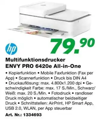 EP Multifunktionsdrucker ENVY PRO 6420e All-in-One Angebot