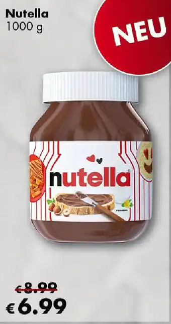 Travel FREE Nutella 1000 g Angebot