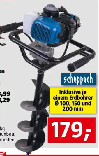 Bauhaus Scheppach Erdbohrer EB2000 Angebot