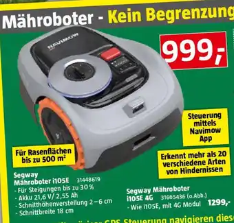 Bauhaus Segway Mähroboter i105E Angebot