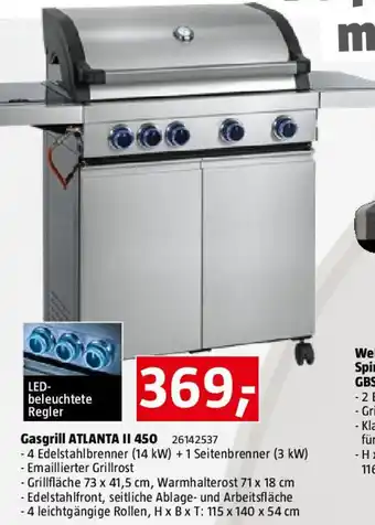 Bauhaus Gasgrill ATLANTA II 450 Angebot