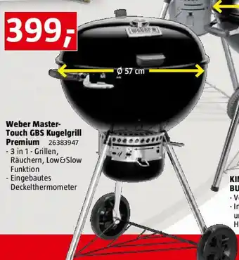 Bauhaus Weber Master- Touch GBS Kugelgrill Premium Angebot