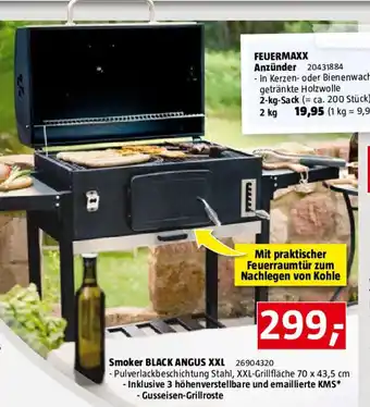 Bauhaus Smoker BLACK ANGUS XXL Angebot