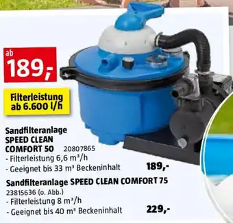 Bauhaus Sandfilteranlage Speed Clean Comfort 75 Angebot